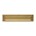 Intersteel briefplaat rechthoekig - met klep/regenrand - 340x75 mm - messing getrommeld