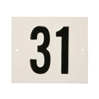 Besbo huisnummerplaat - Nr. 31 - aluminium