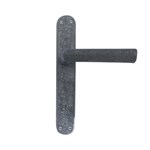 Dauby deurkruk op schild - Pure PH1930 / P40 - ruw metaal - blind