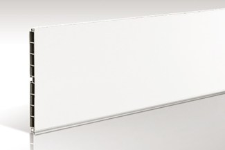 Volpato lengte pvc-plint 100x3000mm mat-wit/overschilderbaar (V)