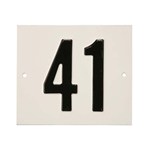 Besbo huisnummerplaat - Nr. 41 - aluminium