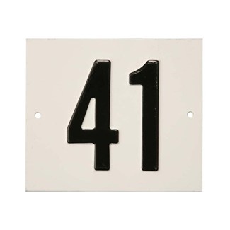 Besbo huisnummerplaat - Nr. 41 - aluminium