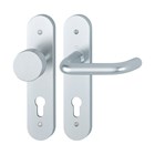 Hoppe deurkruk/knop op schild - Paris - PC 72 rechts - F1