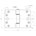 BSW glijlagerscharnier - 818 Allround - afgerond - 89x127x3 mm - gegalvaniseerd 