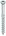 HECO TOPIX-plus glaslatschroeven - lenskop verzinkt - 3,5x50/27 mm - T10 - deeldraad - 500 st