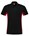 Tricorp Workwear 202002 Bi-Color unisex poloshirt Zwart Rood 4XL