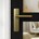 AXA deurkruk Milan met schild Curve goud