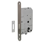 Intersteel kastslot - cilinder - 55 mm - doornmaat 50 mm - RVS geborsteld