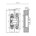 Argenta invisible scharnier Neo M-6 - 140 x 28 mm pekzwart
