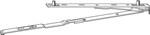 Roto schaararm 450nr01/18 Royal NT draairichting 1 257125 Ls