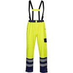 Opsial regenbroek - Darius - High Visibility - geel/marine blauw - maat L