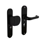 Intersteel veiligheidsbeslag greep/kruk - SKG*** met kerntrekbeveiliging - PC 55 - aluminium zwart