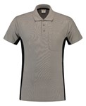 Tricorp Workwear 202002 Bi-color unisex poloshirt Grijs Zwart M