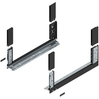 blum LEGRABOX free zijkant L+R  C-hoogte, 500mm Kleur: carbon zwart