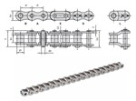 Donghua - Rollenketting - Inox - Simplex - 3/4" - BS - 12B-1-SS