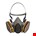 3M™ herbruikbaar halfgelaatsmasker - medium-  6200