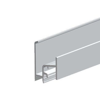 Ellen aanslagprofiel - AS25-10H - 5000mm - geanodiseerd aluminium 
