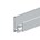 Ellen aanslagprofiel - AS25-10H - 5000mm - geanodiseerd aluminium 