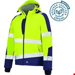 Opsial Softshell jas geel-marineblauw High-Visibility - maat S