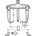 GEDORE universele trekker - HIGH POWER - 2-armig - 130x100mm