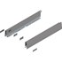 Blum MERIVOBOX zijkant N-hoogte, R+L, 450mm Kleur: indium grijs