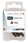 Witte bits MAXX Impact - Phillips - 1/4'' - 38mm - blister à 3 stuks  