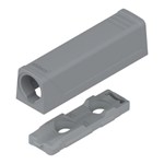 blum TIP-ON Adapterplaat recht*maat A20/17 Kleur: R7036 platinagrijs
