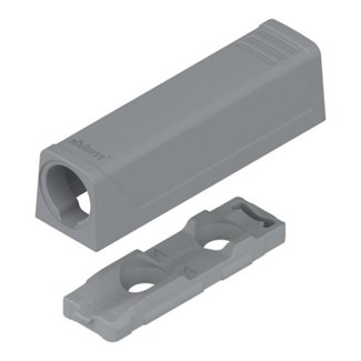 blum TIP-ON Adapterplaat recht*maat A20/17 Kleur: R7036 platinagrijs