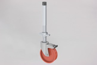 Altrex wiel - 200 mm - voor rolsteiger, dubbel geremd, opspindelbaar, 1 stuk