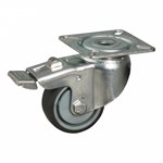 Novio zwenkwiel 50 mm TPE met rem