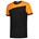 Tricorp 102006 T-shirt bicolor Naden - zwart/oranje - maat L