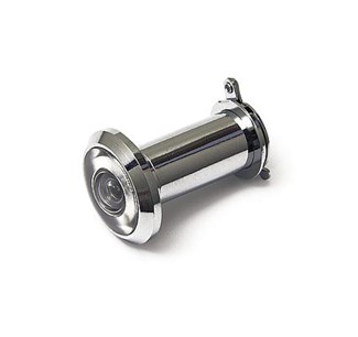 DX deurspion zichtveld 180° - Ø14 mm - deurdikte 35/60 mm - messing verchroomd - DRS180B 