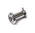 DX deurspion zichtveld 180° - Ø14 mm - deurdikte 35/60 mm - messing verchroomd - DRS180B 