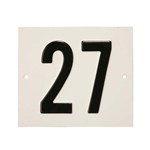 Besbo huisnummerplaat - Nr. 27 - aluminium