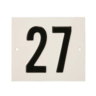 Besbo huisnummerplaat - Nr. 27 - aluminium