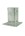 Gebr. Bodegraven paalhouder - op plaat - 91 x 91 x 150 mm - verzinkt