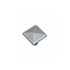 Intersteel meubelknop - vierkant - 26 mm - oud grijs
