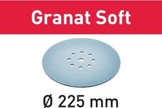 Festool schuurschijven - STF D225 GR S/25 - P400 - Granat Soft - 204228