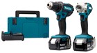 Makita accu combiset - boren/schroeven - DLX2339J - 18V - 2x3.0 Ah accu en snellader - in Mbox