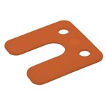 Gebr. Bodegraven drukplaten - met sleuf - 2 mm - kunststof - oranje - 240 st