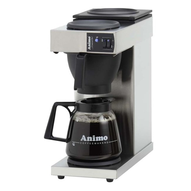 Over instelling schuifelen Rose kleur Animo koffiezetapparaat - Excelso - 1.8 l - warmhoudplaat - zwart - RVS