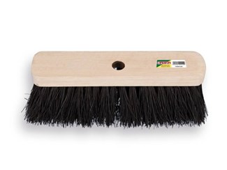Solide straat-/voegersbezem - Colombo - 29cm breed - 8cm zwart natuurvezel