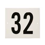 Besbo huisnummerplaat - Nr. 32 - aluminium