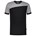 Tricorp 102006 T-shirt bicolor Naden - zwart/grijs - maat M