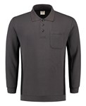 Tricorp polosweater Bi-Color - Workwear - 302001 - donkergrijs/zwart - maat XL