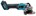 Makita haakse accu slijpmachine - GA005GZ - 40V Max - 125mm - excl. accu en lader - met vastzetschakelaar - in doos