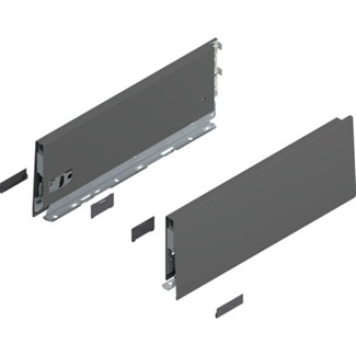 Blum MERIVOBOX zijkant K-hoogte, R+L, 350mm Kleur: orion grijs