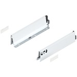 Blum ladezijkant set R+L voor TANDEMBOX Antaro  Hoogte M, incl. afdekkappen  NL: 350 mm  Kleur: Zijdewit