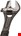 Bahco verstelbare moersleutel - omkeerbare bek - 208 mm blank - 9071 P