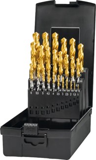 Phantom HSS-E Set Spiraalboren DIN 338 TiN-tip met drievlaks schacht 11.446/11.506